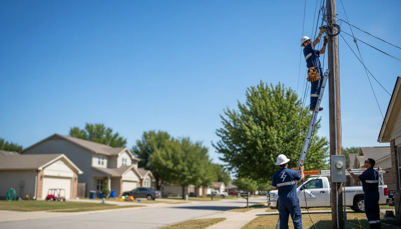 Residential electrician providing installation services in Alexander, NY